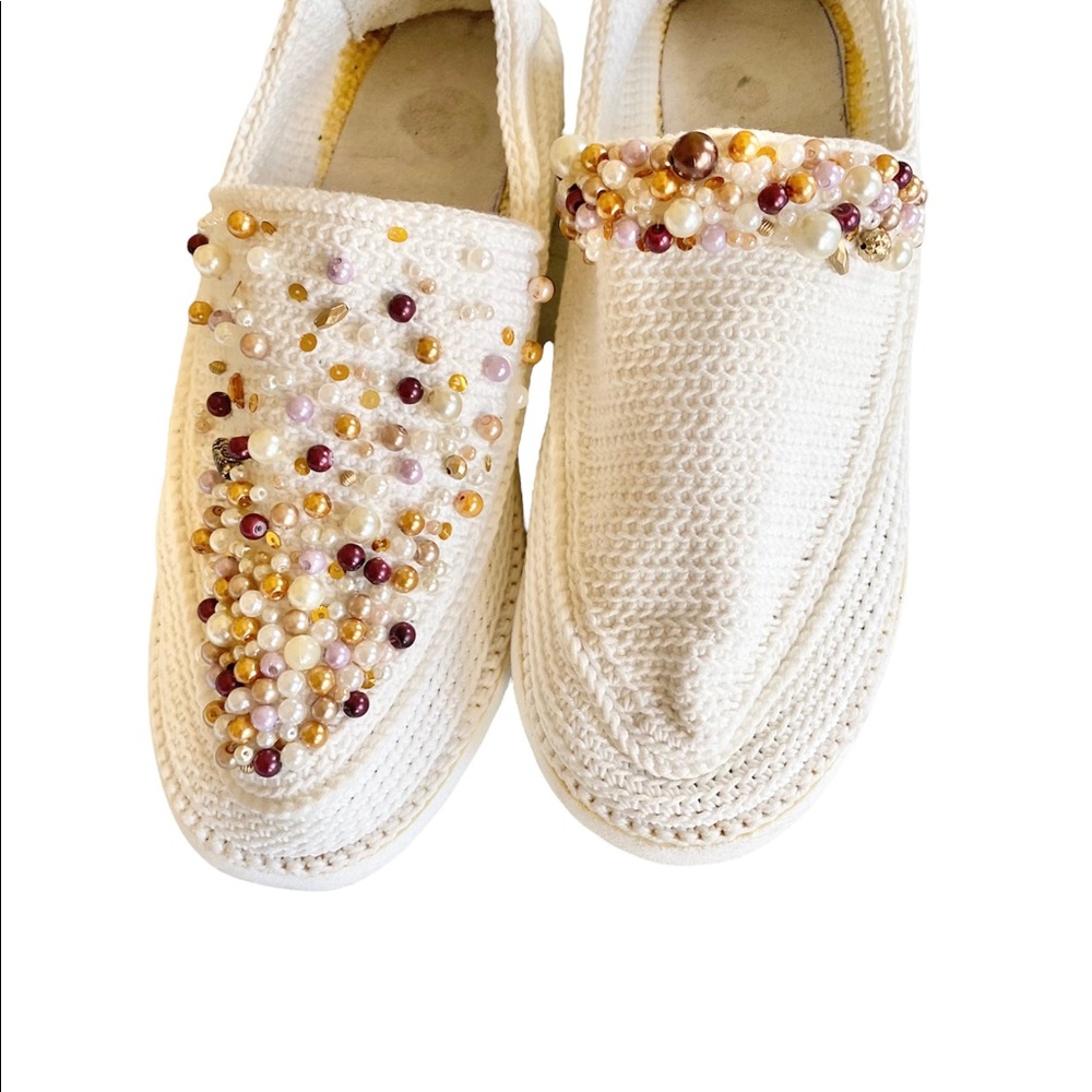 Hand crafted shoes for inside Size 9. NWOT.